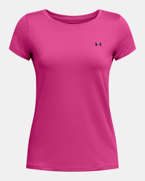 Tee-shirt à manches courtes HeatGear® Armour pour femme, Pink, pdpMainDesktop image number 3